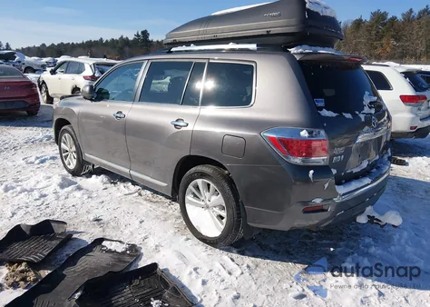 2013 Toyota Highlander Hybrid Limited V6 from USA, damaged, VIN JTEDC3EH2D2016036